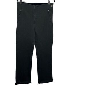 Post Card Black Grey Italian Made High Waisted Ski Wool Pants Women's Sz12